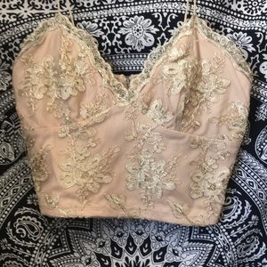 Charlotte Russe fancy occasion top & skirt